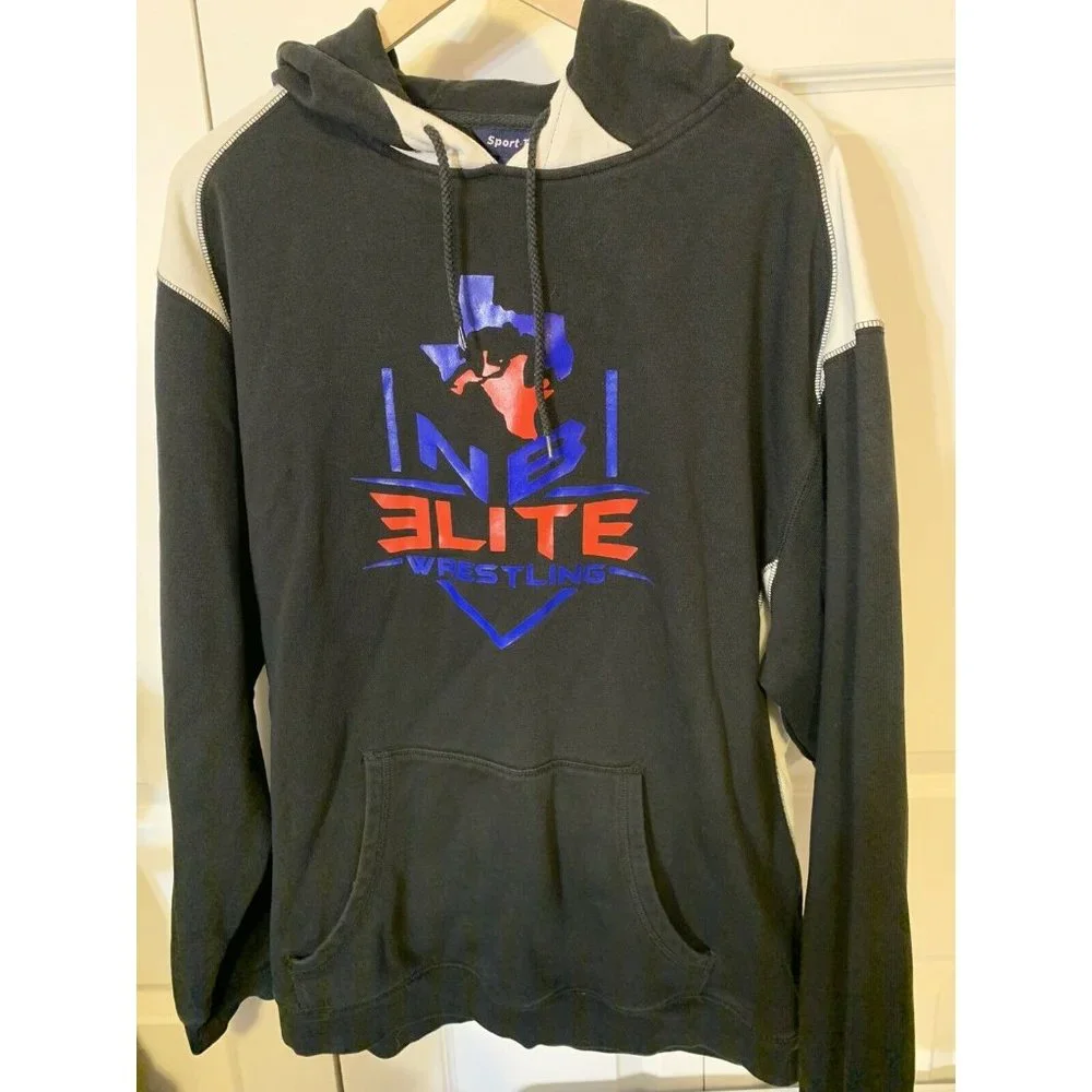Sport‎ Tek Lansing High wrestling long sleeve zippered pullover Sz small black
